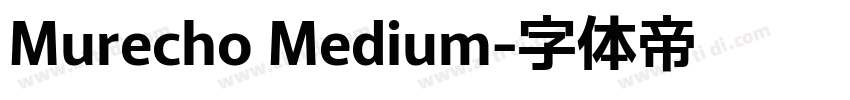 Murecho Medium字体转换